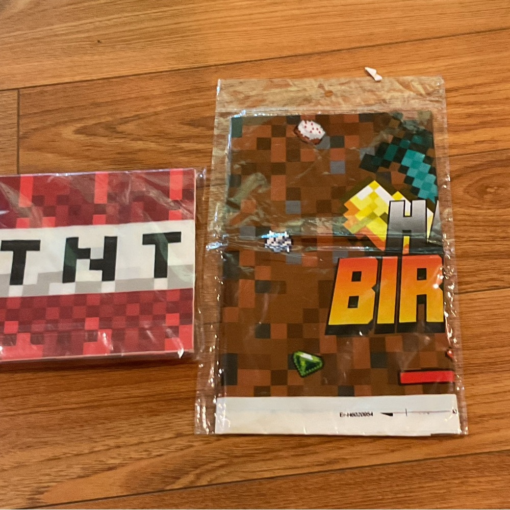 Minecraft Themed Birthday Party Supplies